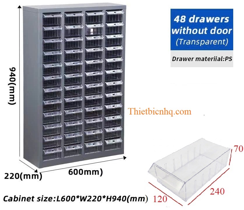 Tủ đựng linh kiện điện tử 48 ngăn cabinet