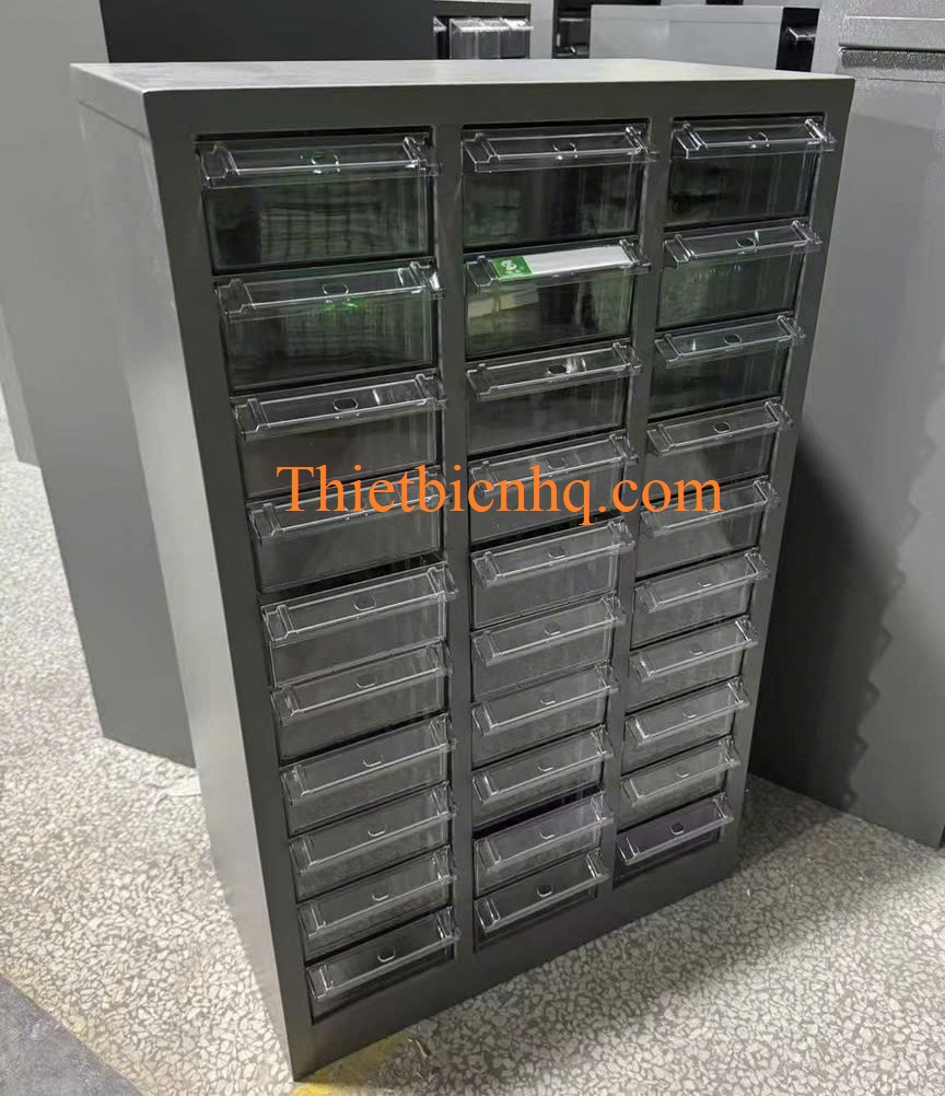 Hình ảnh thật của tủ đựng linh kiện 30 ngăn
