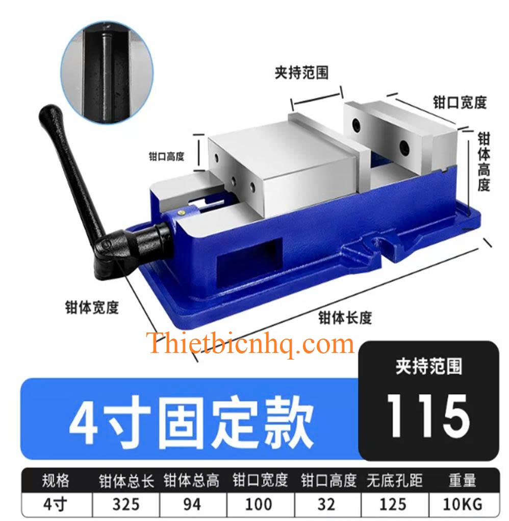 ê tô máy phay 4 inch gia công cnc hiệu quả cao