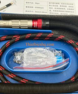 Bộ máy mài khí nén cầm tay gồm máy dây hơi đầu nối nhanh cờ lê và phụ kiện đi kèm