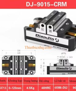 Bản vẽ kích thước ê tô tự định tâm chính xác
