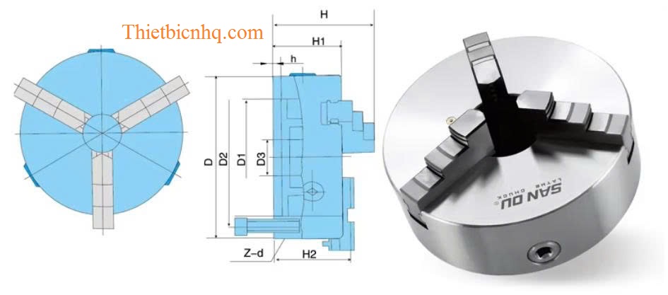 Catalog kích thước mâm cặp K11