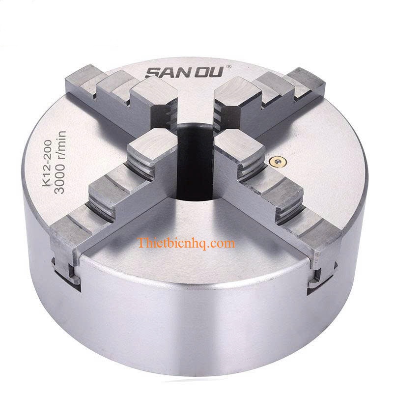 Mâm Cặp 4 Chấu K12 – Tự Định Tâm Cho Máy Tiện 