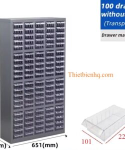 Tủ đựng linh kiện 100 ngăn nhựa cao cấp lưu trữ ốc vít và linh kiện cơ khí